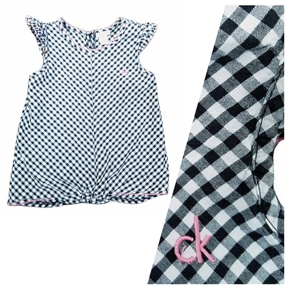 Clavin Klein girls plaid shirt